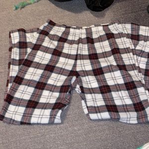 Plaid fleece PJ pants
